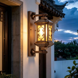 European Outdoor Wall Lamp, Waterproof, for Corridor, Courtyard and Villa Gate