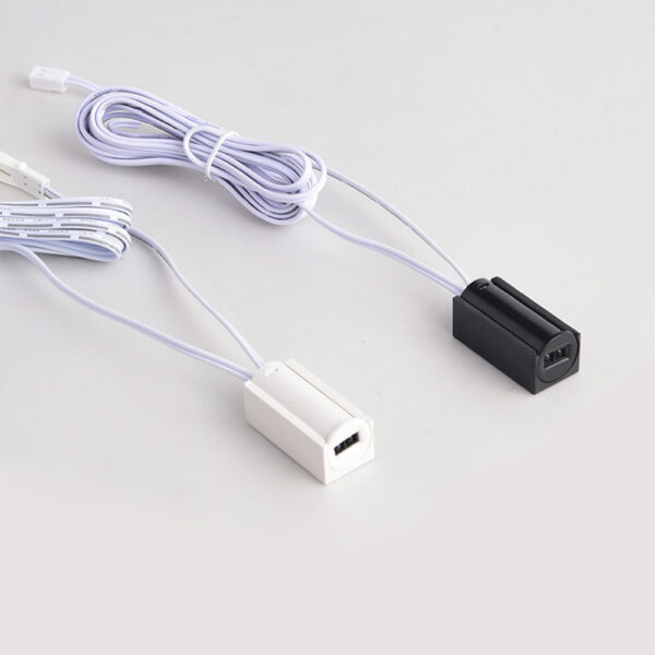 LED Door Control Sensor Switch 12V 24V Cabinet Wardrobe Light Auto on Off Black White Surface Mount Easy Install