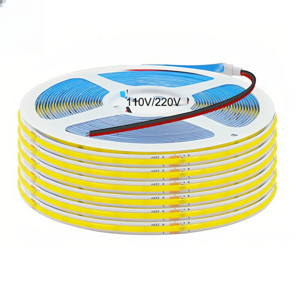 220v Driver-free Cob Led Strip Light 110v Driverless Ce Rohs Warm White Flexibles Tape Luz De Tira Led Cob