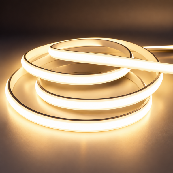 220V  COB LED Strip Light 288LEDs/m Waterproof High Voltage Plug in FCOB Flexible Rope Light for Indoor Outdoor Lighting