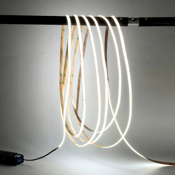 Cob 220V CCT Led Strip Light 2700K-6500K Dimmable Cuttable Flexible Tape Cct Led Strips 30m No Drop