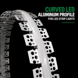 Embedded Drywall LED Aluminum Profile Curved Aluminum Arc-shaped Linear Light for Home Decor LED Lighting