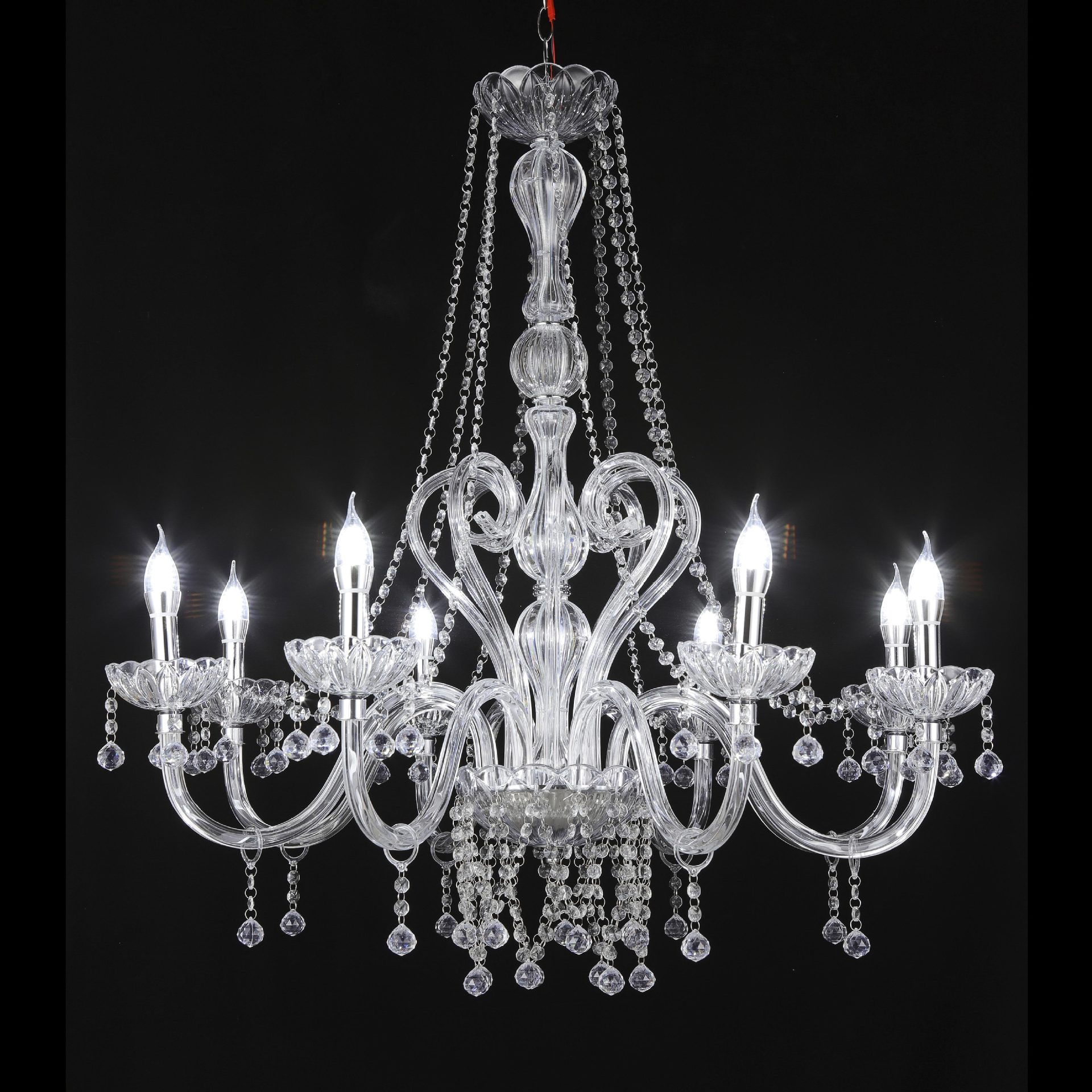 Modern Rectangle Wedding Hall Hotel Layout Decoration Wedding Props Ceiling Light Acrylic Crystal Pendant Chandelier Lamp