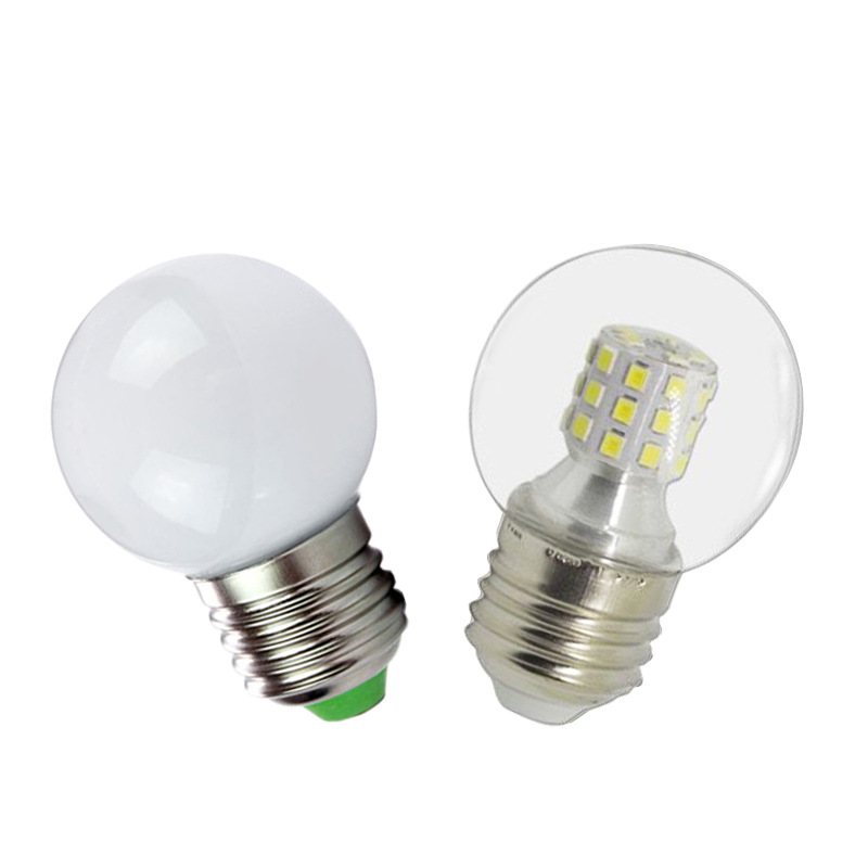 LED Magic Bean Bulb E27 Tricolor Transparent Small Round Bulb 5W 7W Energy Saving Bulbs