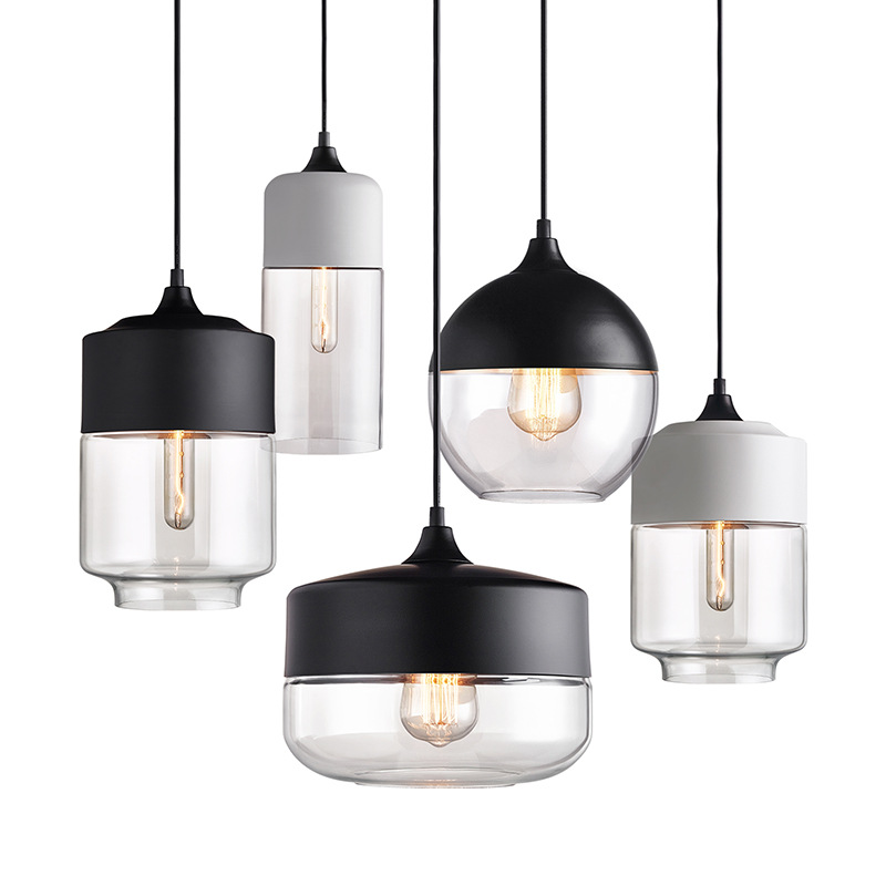 Restaurant Glass Vintage Industrial Edison Bulb Ceiling Lamp Pendant Light Fixture Lights