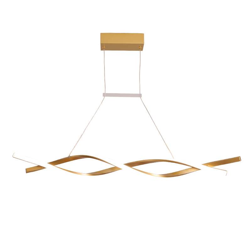 Modern Design LED Pendant Light Kitchen Island Hanging Lamp Creative Spiral Chandelier for Table Living Room