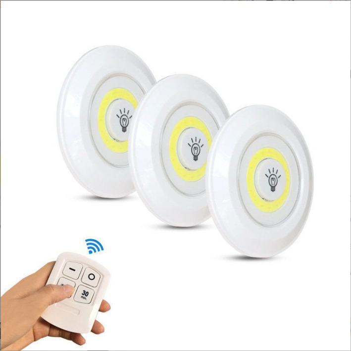 COB Remote Sensing Pat Light Bedside Lamp Wardrobe Cabinet Touch Night Light
