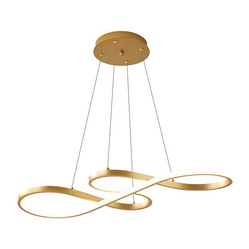 Minimalism Silicone Hose Flexible Lamp Tube Fixtures Ring Modern  Dimmable Pendant Hanging Led Lights Lighting Chandelier
