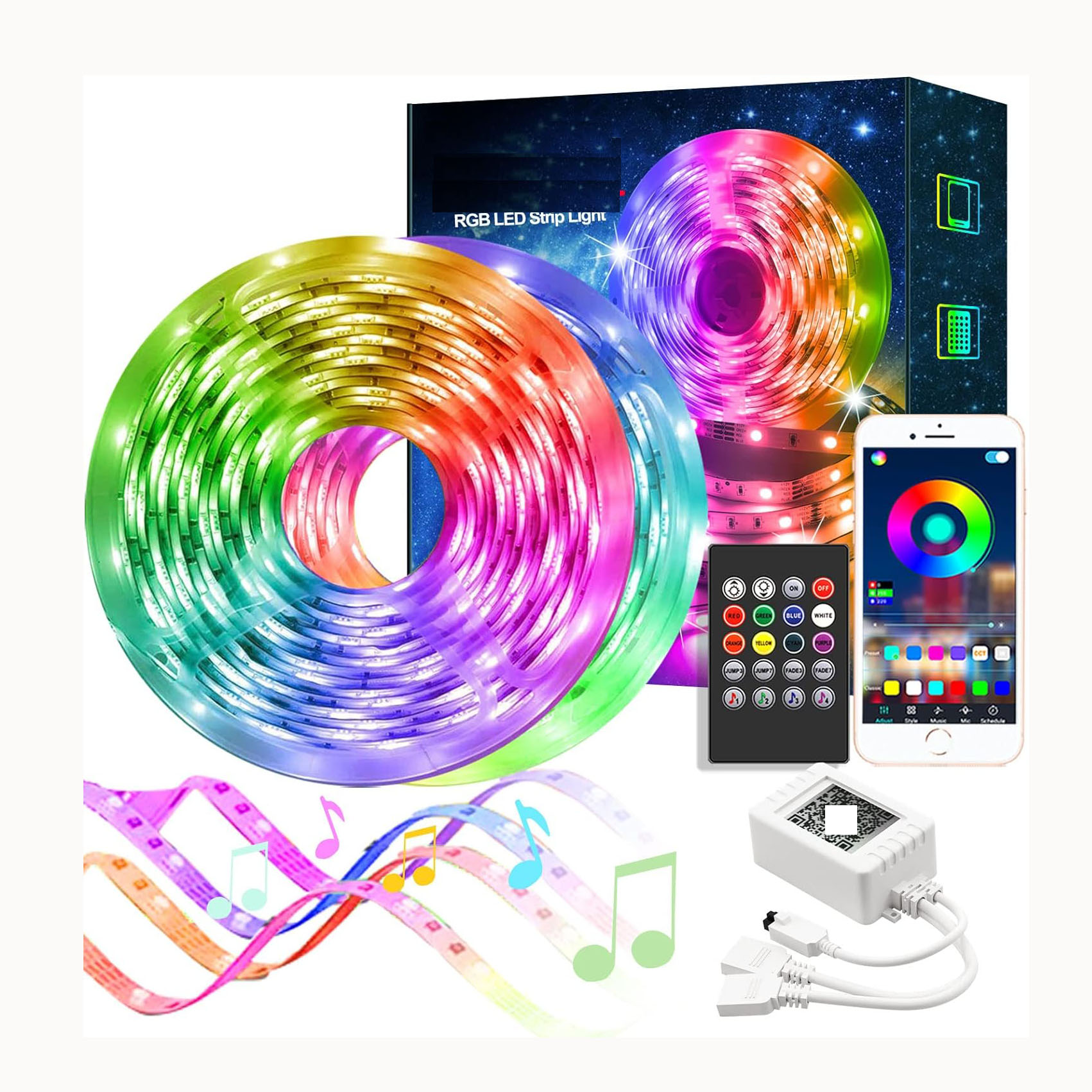 Spot Goods  Commercial Dream Full Color DC12V 24V Magic Digital Cob Strip Rgbic Smart Addressable RGB COB  Led Strip Light
