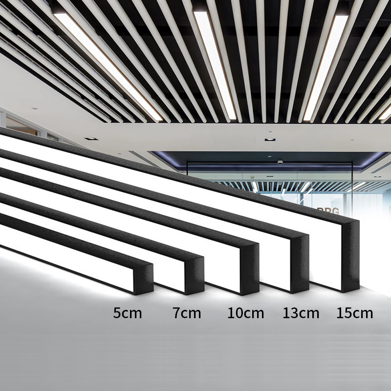 Ceiling Linear Light 144W Pendant Linear Lighting Aluminium Profile Hexagon Pendant Linear Light for Decoration