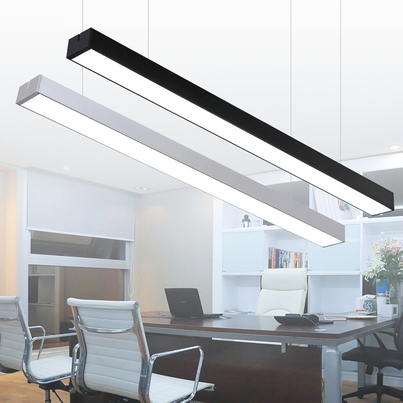 Hot Sale in Stock 4ft Suspended Commercial Led Linear Light Fixture  Linkable Led Lighting Linear Hanging Lamp Lighting