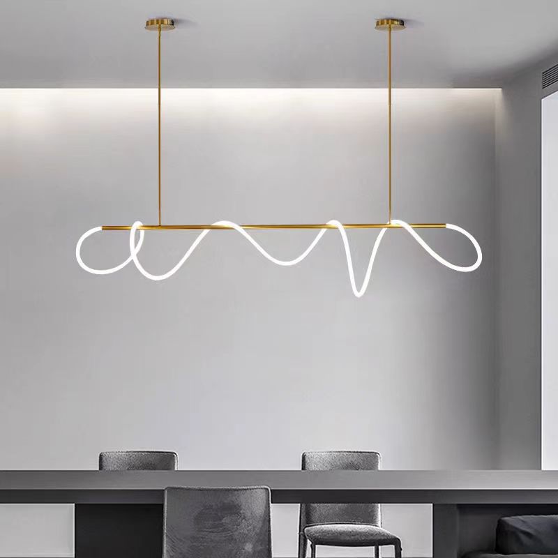 Modern Chandelier with Irregular Lights Adjustable Dining Room Kitchen Entryway Living Room Bedroom LED Pendant Light Fixture