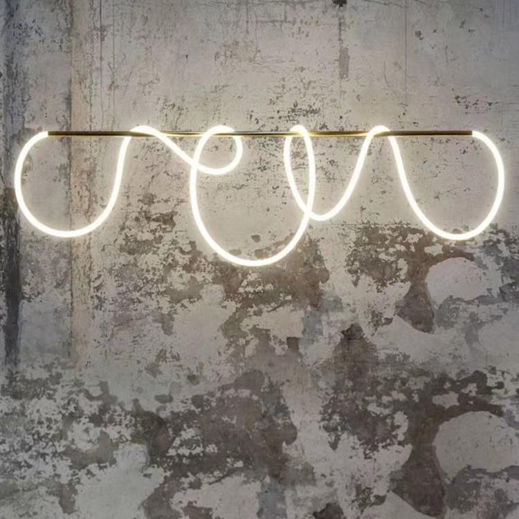 Modern  Dining Table Island Lights Kitchen Dining Living Room Office Bar Linear Chandeliers LED Linear Pendant Light Fixtures