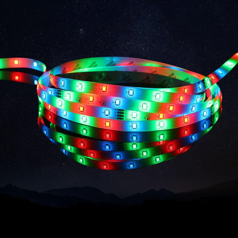 Hot Sale 5M Smd 2835 Waterproof Led Strip Light RGB 24Key IR Remote Controller Adapter New Complete Tsmd 2835 Led Strip Light