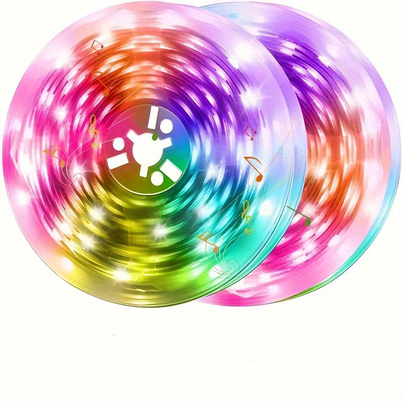 24v Smart Control  Color Changing Bedroom Kitchen Party Home Decoration 5m Smart Led Lighting RGB Strips Rope Strip Lights