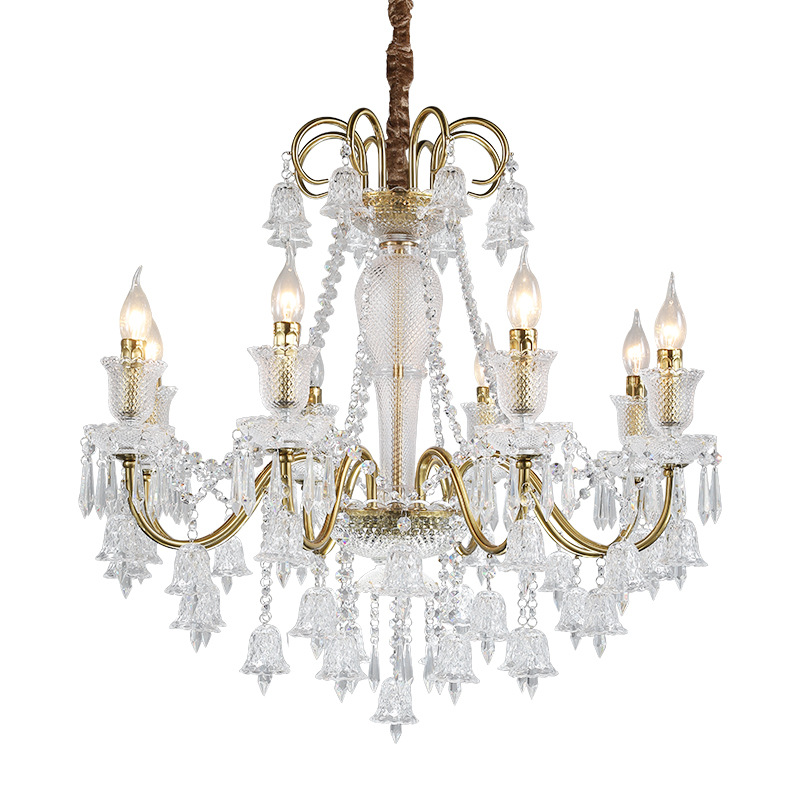 Simple Modern Home Living Dining Room Ceiling Lamp Home Bedroom Kitchen Pendent Lamp Hanging Light Glass Crystal Chandelier