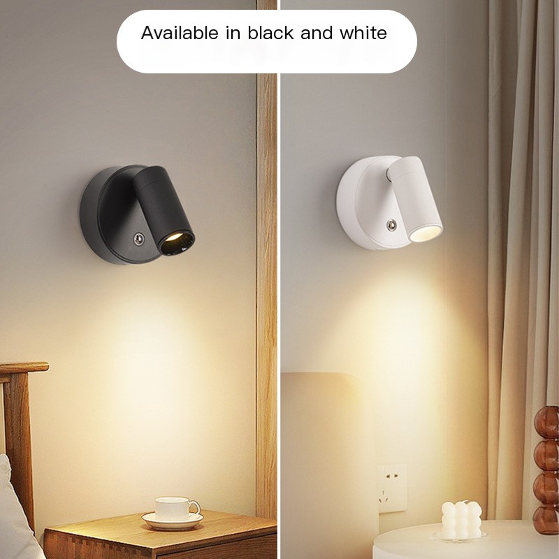 Minimalist Rechargeable Aluminum Remote Control Home Corridors Closet Stairs Bedrooms Decoration Indoor LED Wall Light Wall Lamp