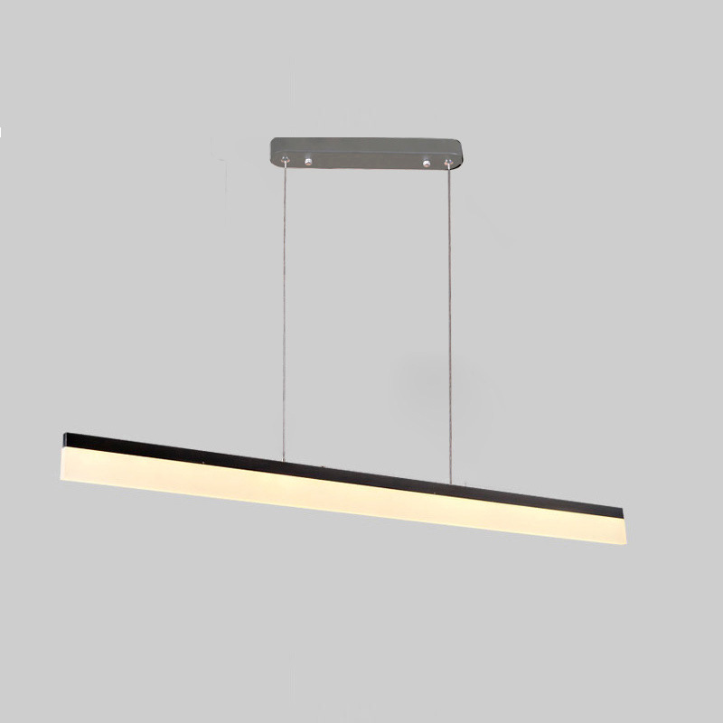 Adjustable Long Strip Hanging Lamp Home Villa Dining Room Office Commercial Billiard Room Linear LED Pendant Light Chandelier