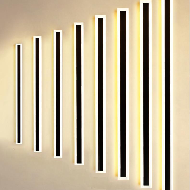 Corrosion Resistant Stainless Steel Outdoor LED Wall Fixture Long Strip IP65 Waterproof Villa Garden Park  Long LED Wall Lamp