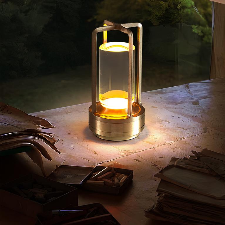 Hot Selling Modern LED Transparent Acrylic Luxury Restaurant Home Decoration Crystal Table Lamp 3 Color Temperature Touch Lamp
