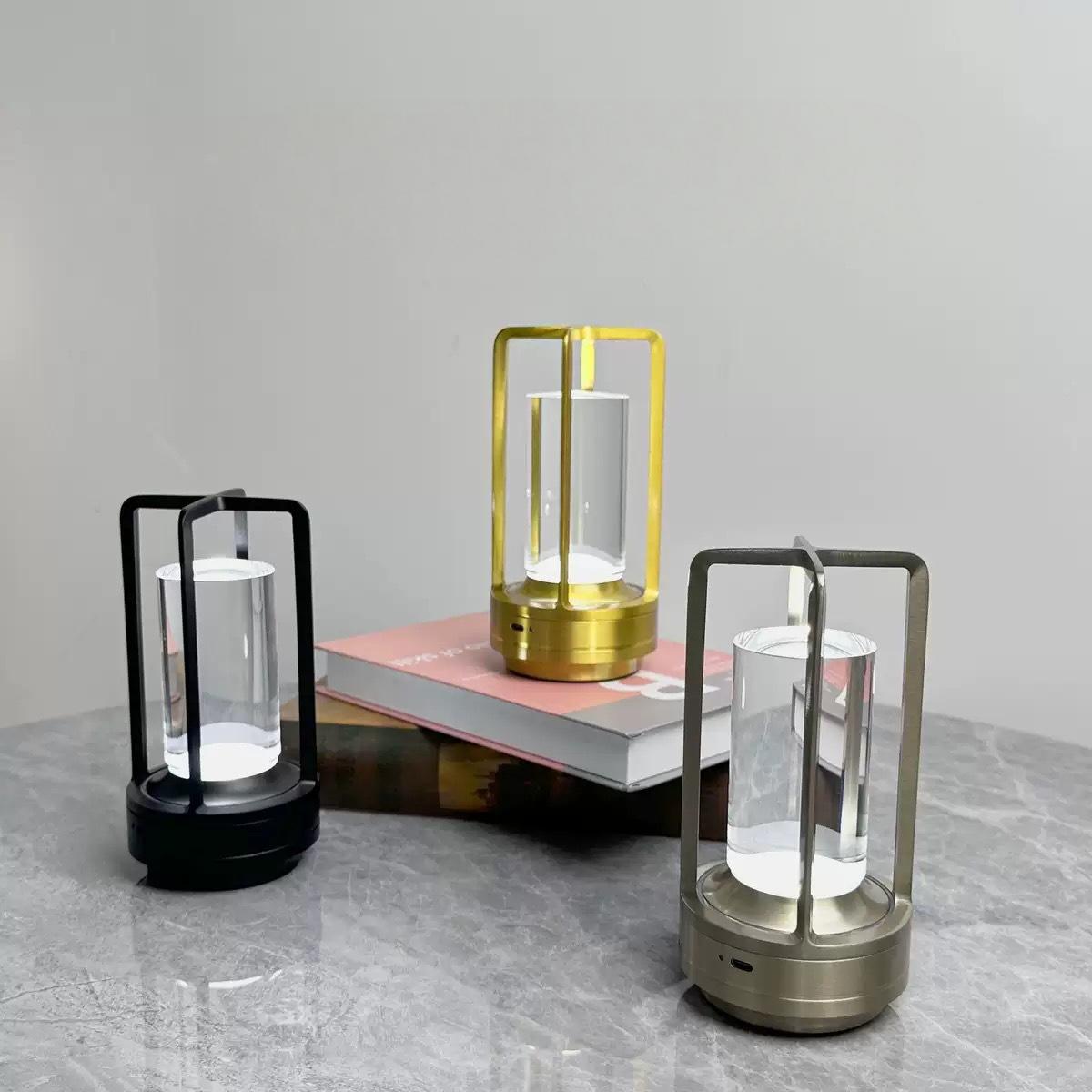 Modern Restaurant Desk Lamp Charging Decorative Lighting Touch 3 Way Dimmable Suitable Bar Cafes Bedrooms Camping Led Table Lamp