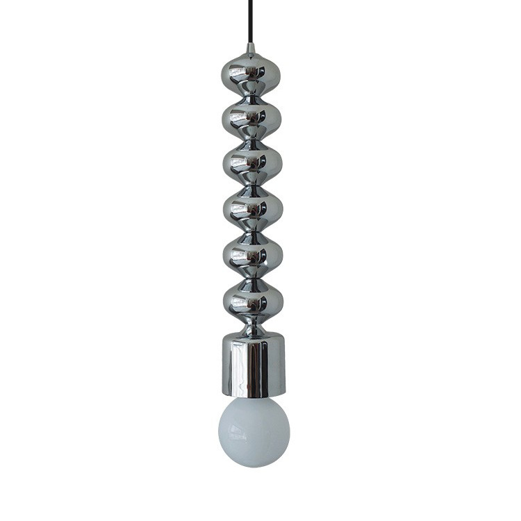Modern Bedroom Bedside Chrome Black Color Iron Pendant Lamp Light Personality bar Gourd Lamp Bedroom Bedside Chandelier