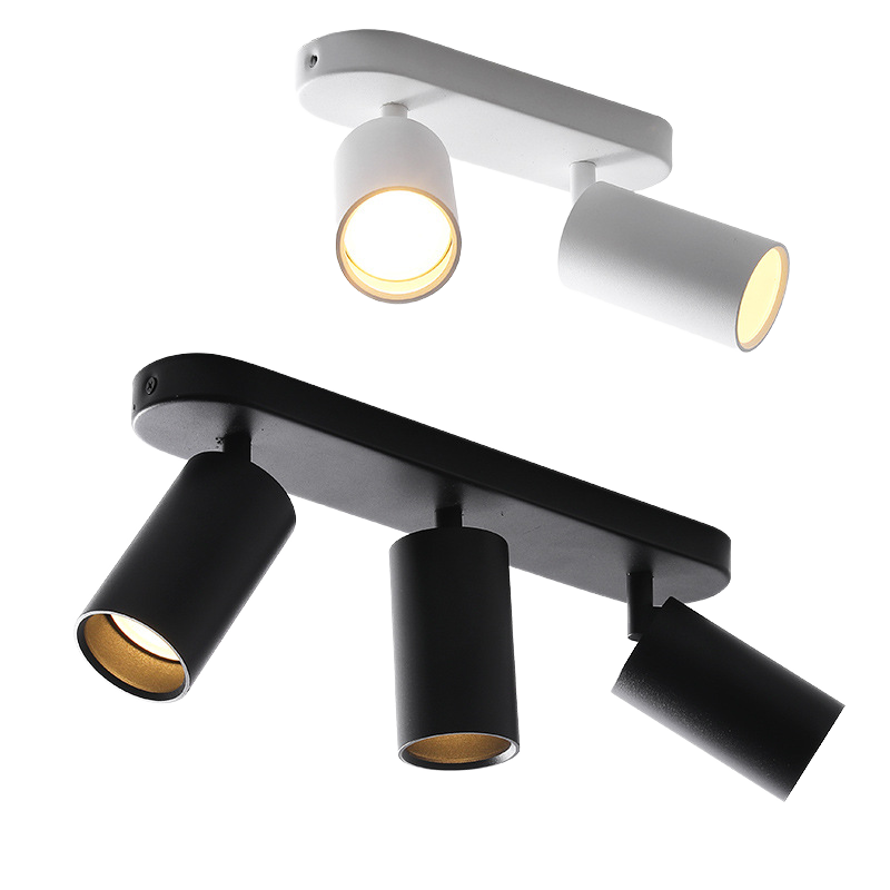 Modern Minimalist Ceiling Anti Glare Dual Head Triple Head Spotlight LED Home Decoration Bedroom Restaurant Lighting Tube Light