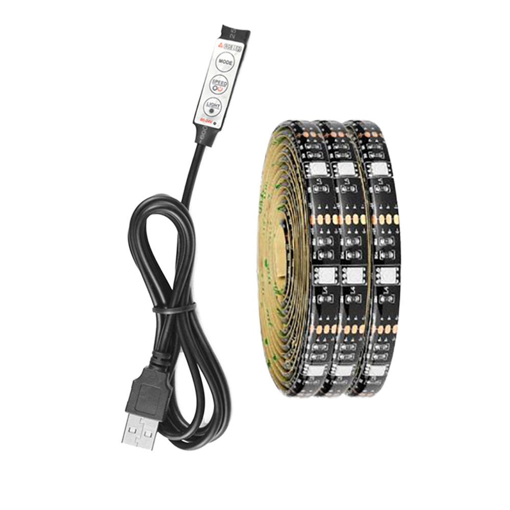 Christmas Decor Flexible 5050 SMD Color Changing Rope Remote Controller 12V Supply TV Backlight Home Bar RGB LED Strip Lights