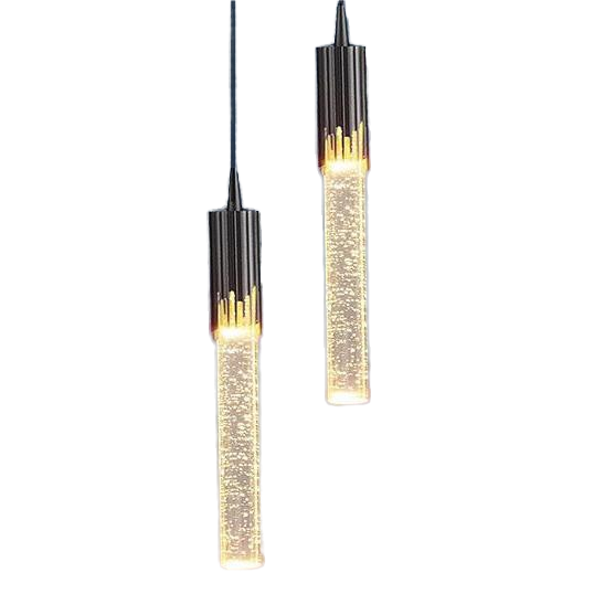 Metal Crystal LED Chandelier Pendant Lamp Modern Minimalist Living Room Staircase Villa Duplex Indoor Long High Luxury Nordic