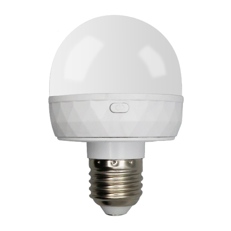 3 Color 5W USB Fast Charging LED Emergency Light Bulb Battery Operated with Removable E27 Base Magnetic Base DC Power Supply