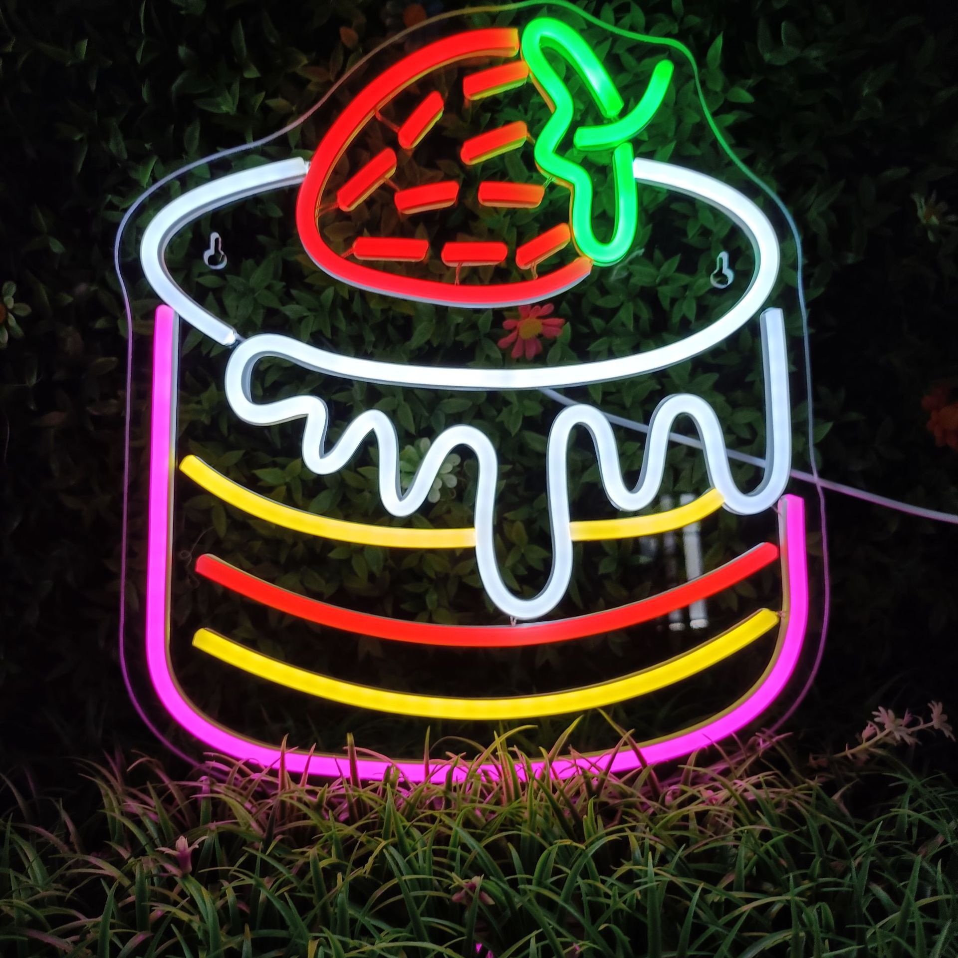 UV Printed LED Neon Sign Custom Design Artwork for Wall Decor Advertising Plug-In IP65 Waterproof Bar & Hospital Use