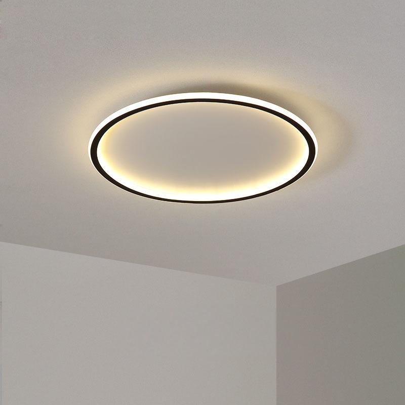 Modern LED Flush Mount Ceiling Light Fixtures, Ring square Black Gold White Color, Kitchen,Bedroom, Living Room, Laundry Room