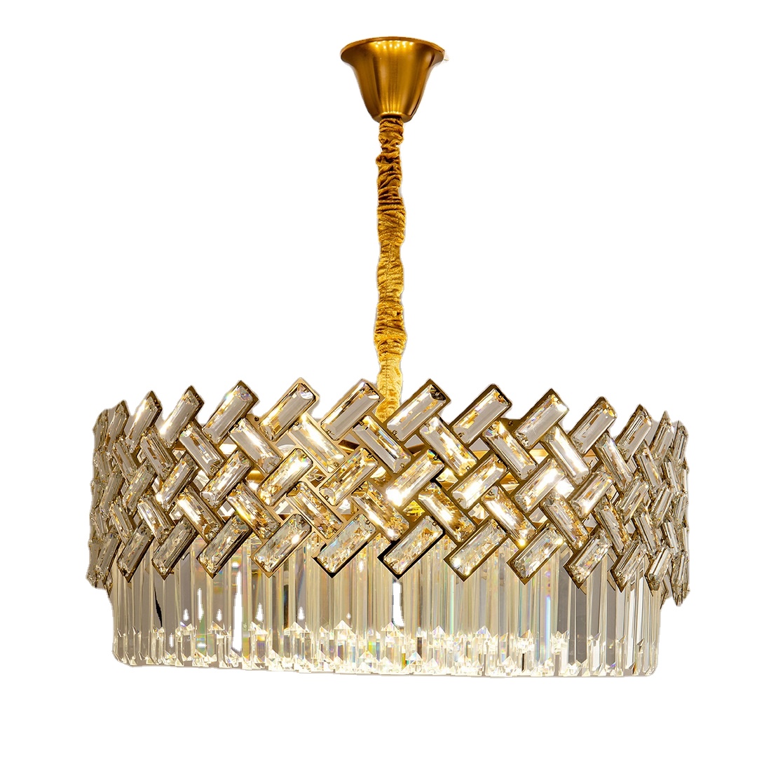 Post Modern Minimalist Dining Room Lamp Designer Model Room Lighting Villa Single Head Crystal Chandelier