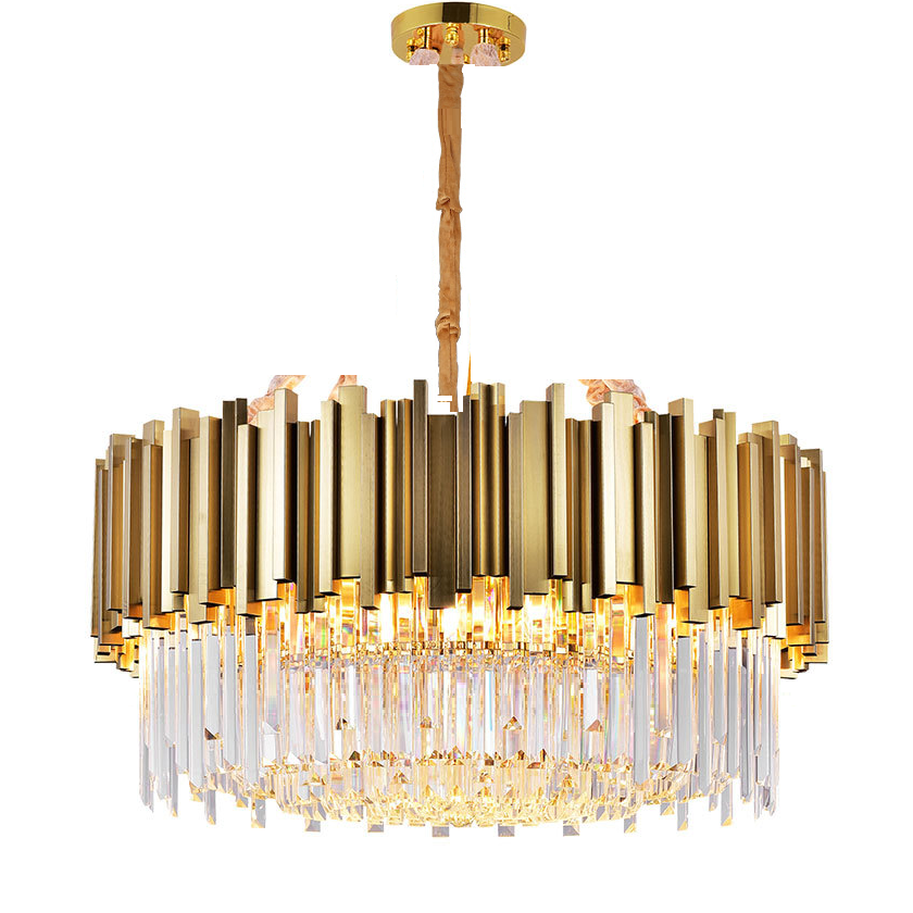 Dia 50cm Modern Flush Mount Crystal Circular Ring Shaped Chandelier