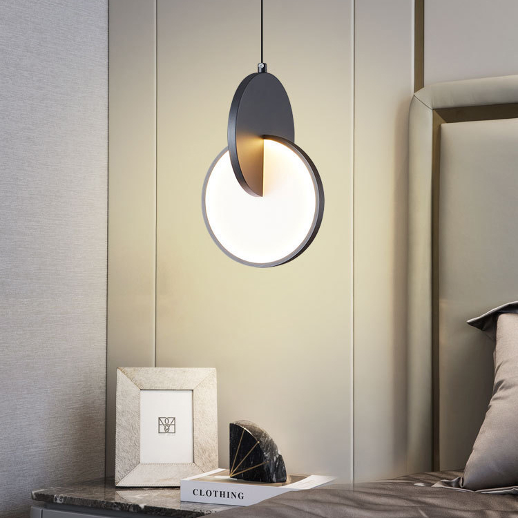Minimalist Bedroom Bedside LED Pendant Lamp Modern Senior Designer Master Bar LIGHT Dining Room Lamp Hanging Light Drop Lamp