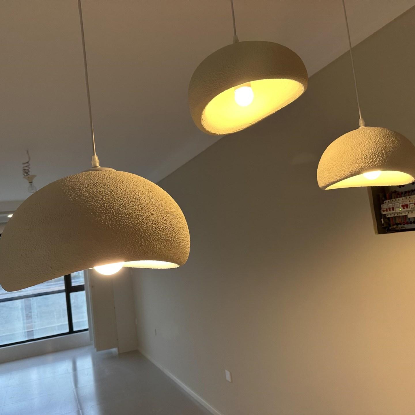 High Density Foam Pendant Light Irregular Rough Texture Decor Lamp for Modern Home Bar Dining Table Bedroom Hotel Commercial