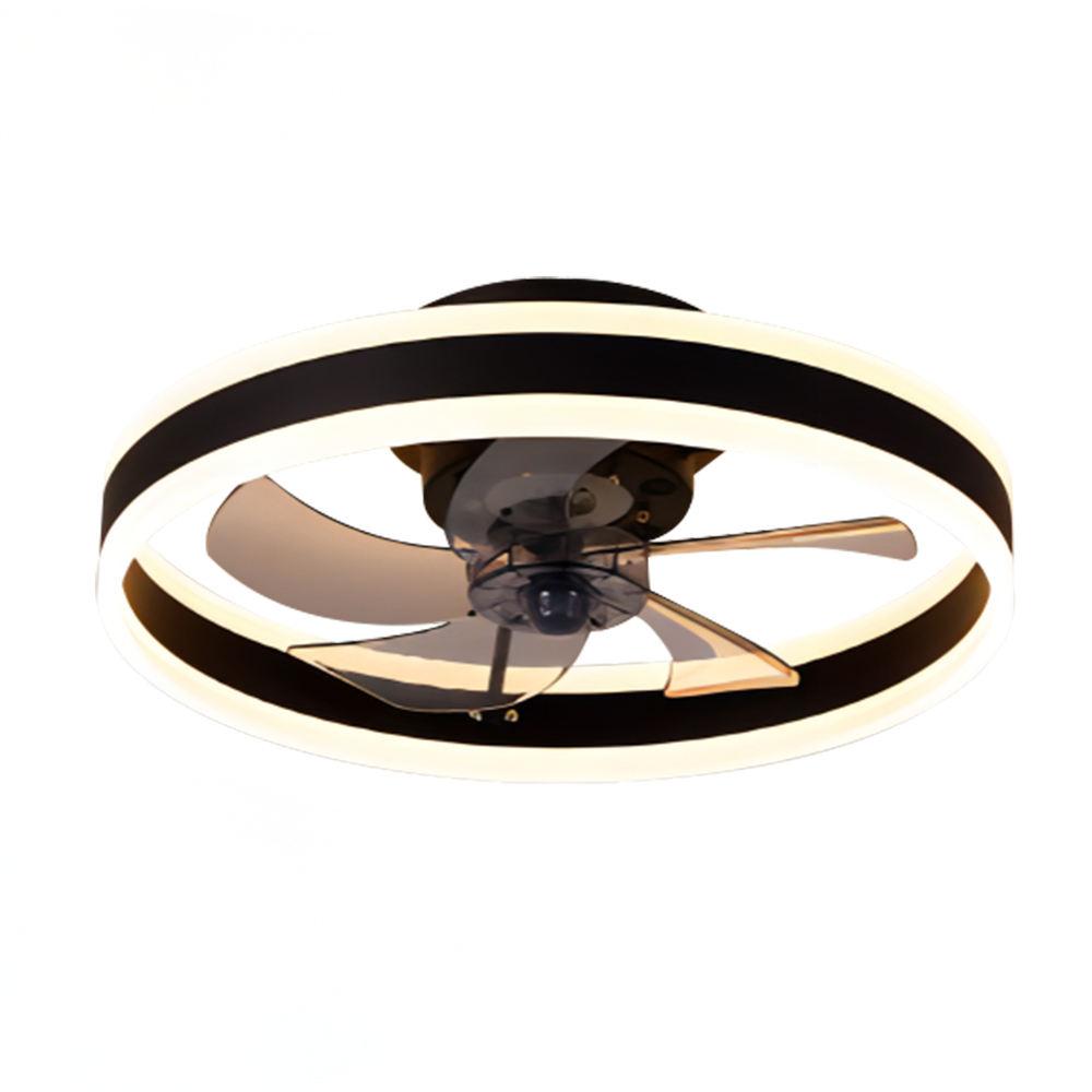 Modern Acrylic Lamp Ceiling Fan With Light DC Motor Remote Control Dimmable Quiet for Bedroom Living Room Decor