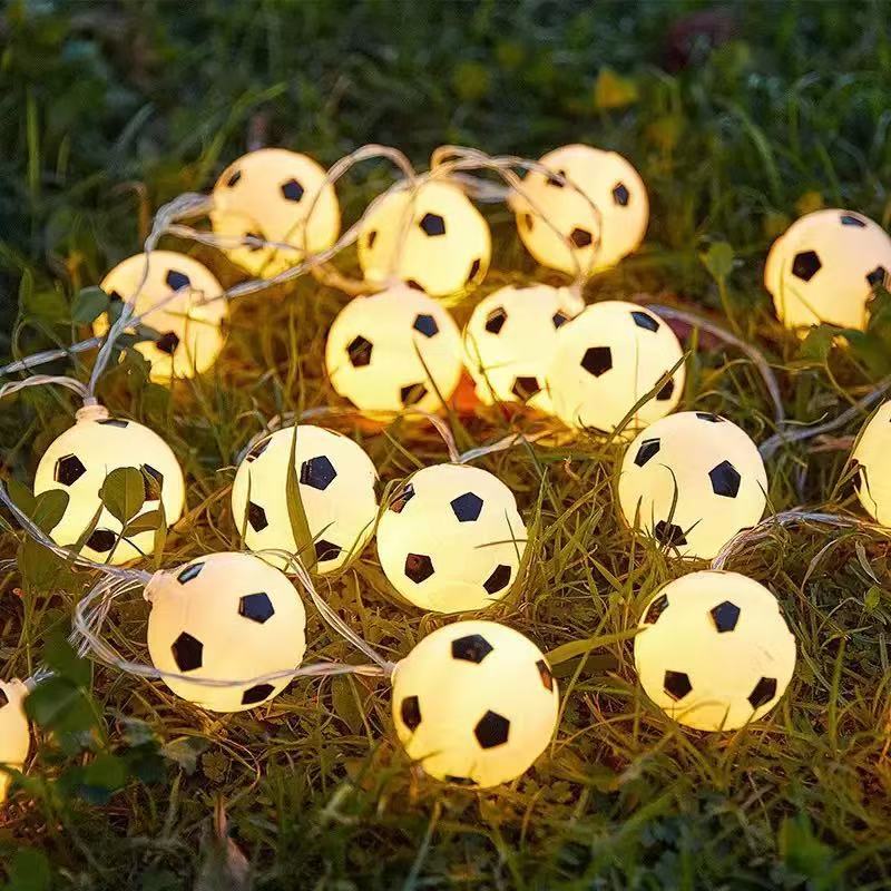 LED Soccer USB Football Ball String Lights Bar Themed Decor Creative Room Festival Lamp Bar Theme Garden Decoration Creative