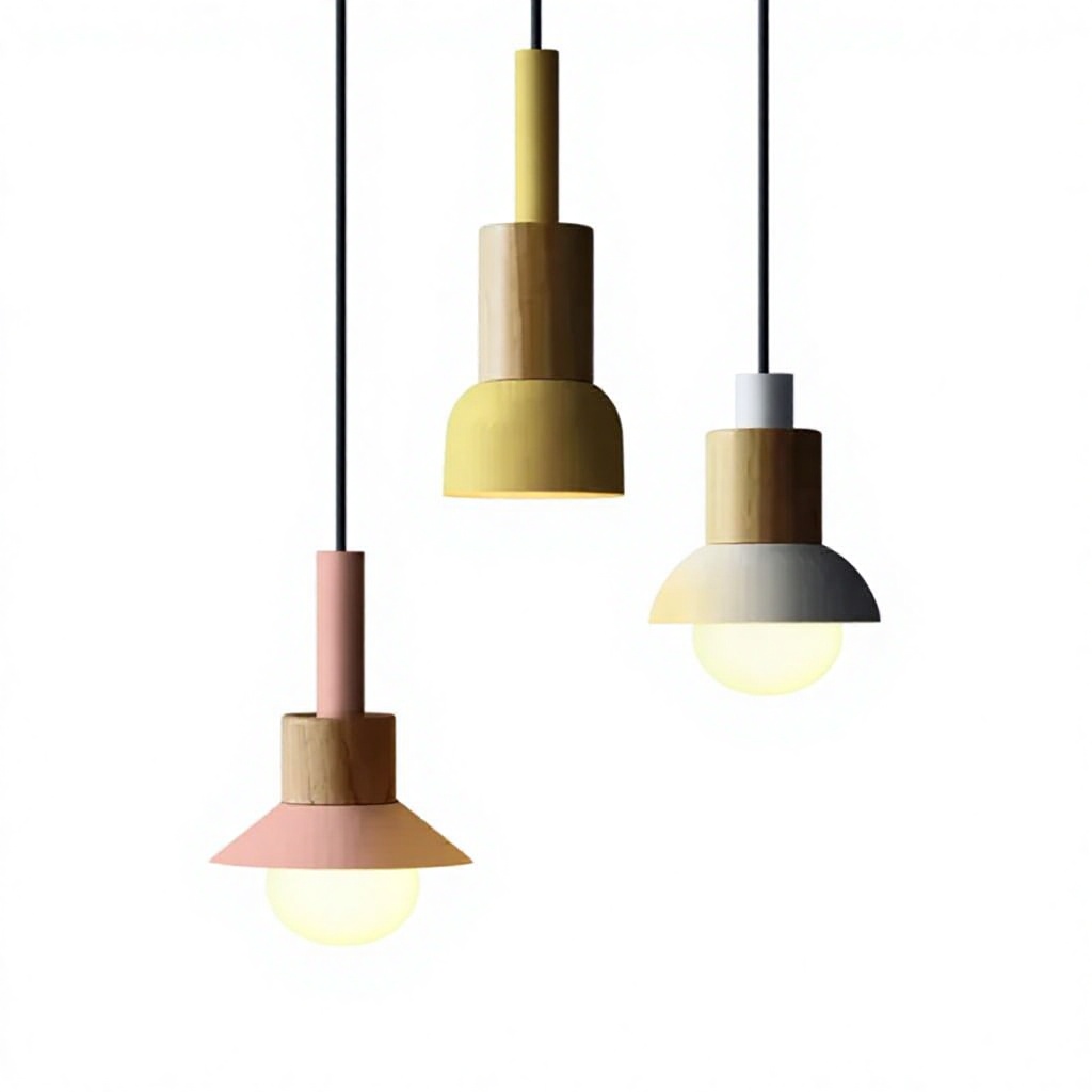 Nordic Metal LED Pendant Light Kitchen Restaurant Hanging Lamp Bedroom Bedside Ceiling Chandeliers Modern Lighting
