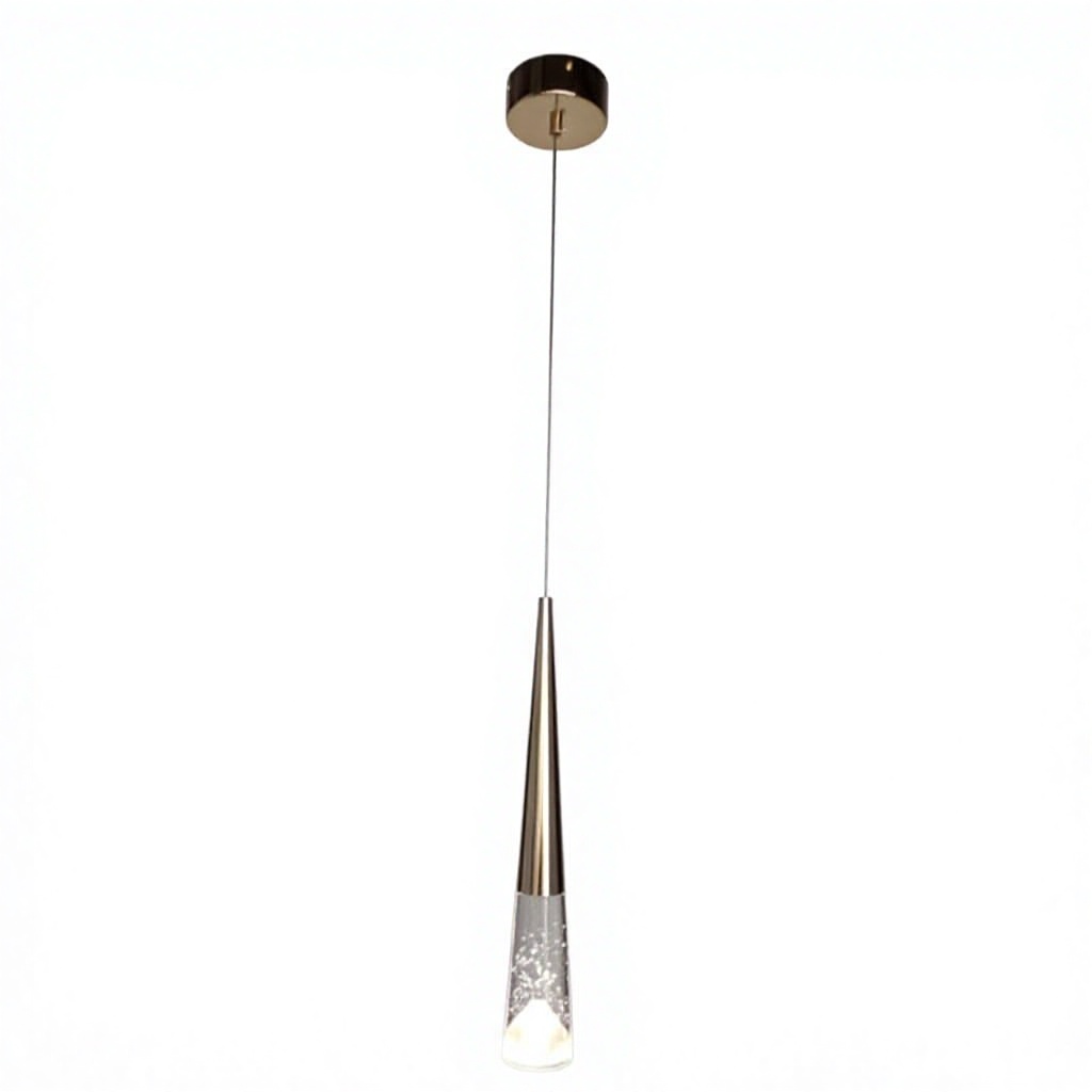 Light-luxury Crystal LED Bedside Mini Pendant Lamp Home Entryway Foyer Backdrop Wall Designer-grade Hotel Bedroom Light
