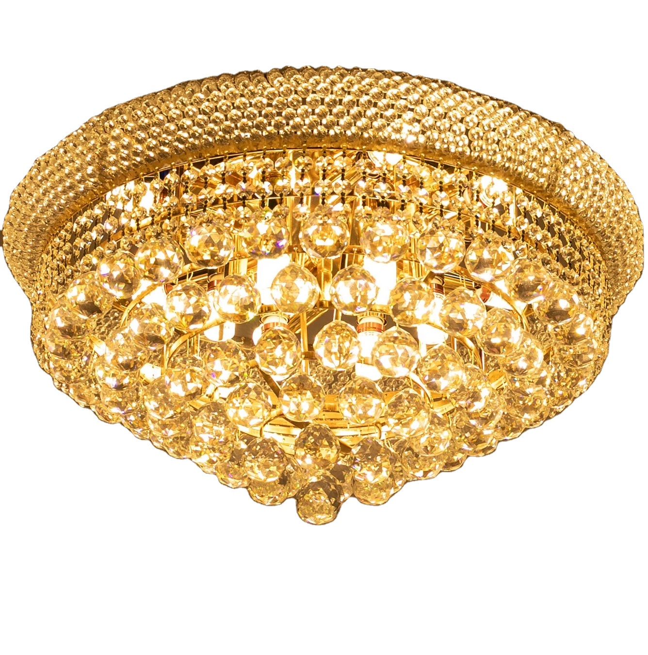Double Spiral Crystal Chandelier Lights Clear K9 Crystal Elegant Raindrop LED Ceiling Lights Flush Mount Pendant Light Fixture