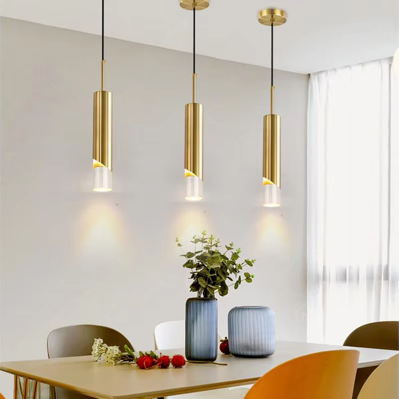 LED Pendant Light Living Room Dining Room Restaurant Bedroom Bedside Modern Home Decoration Suspension Lamp Gold