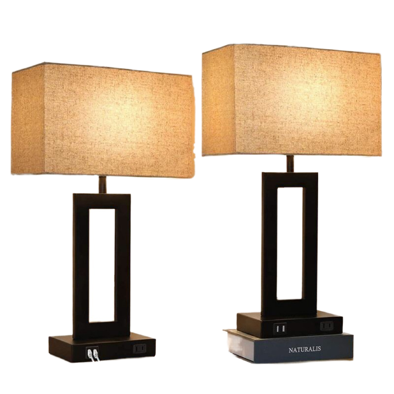 Bedside Lamp With 2 USB Ports Touch Control Table Lamp 3-Way Bedroom Modern Nightstand Lamp for Living Room