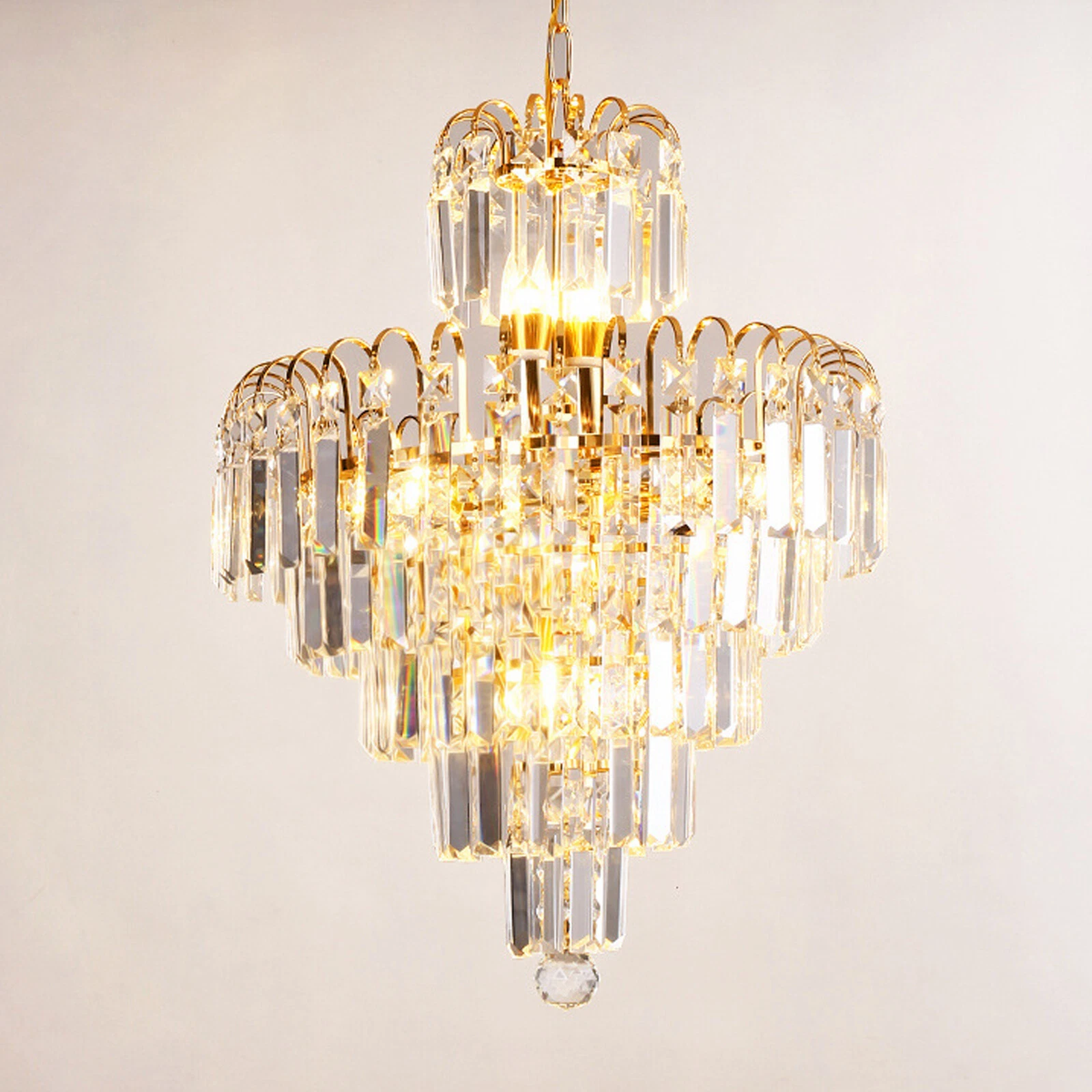 Elegant Crystal Chandelier Modern Ceiling Light Pendant Fixture Lighting Lamp