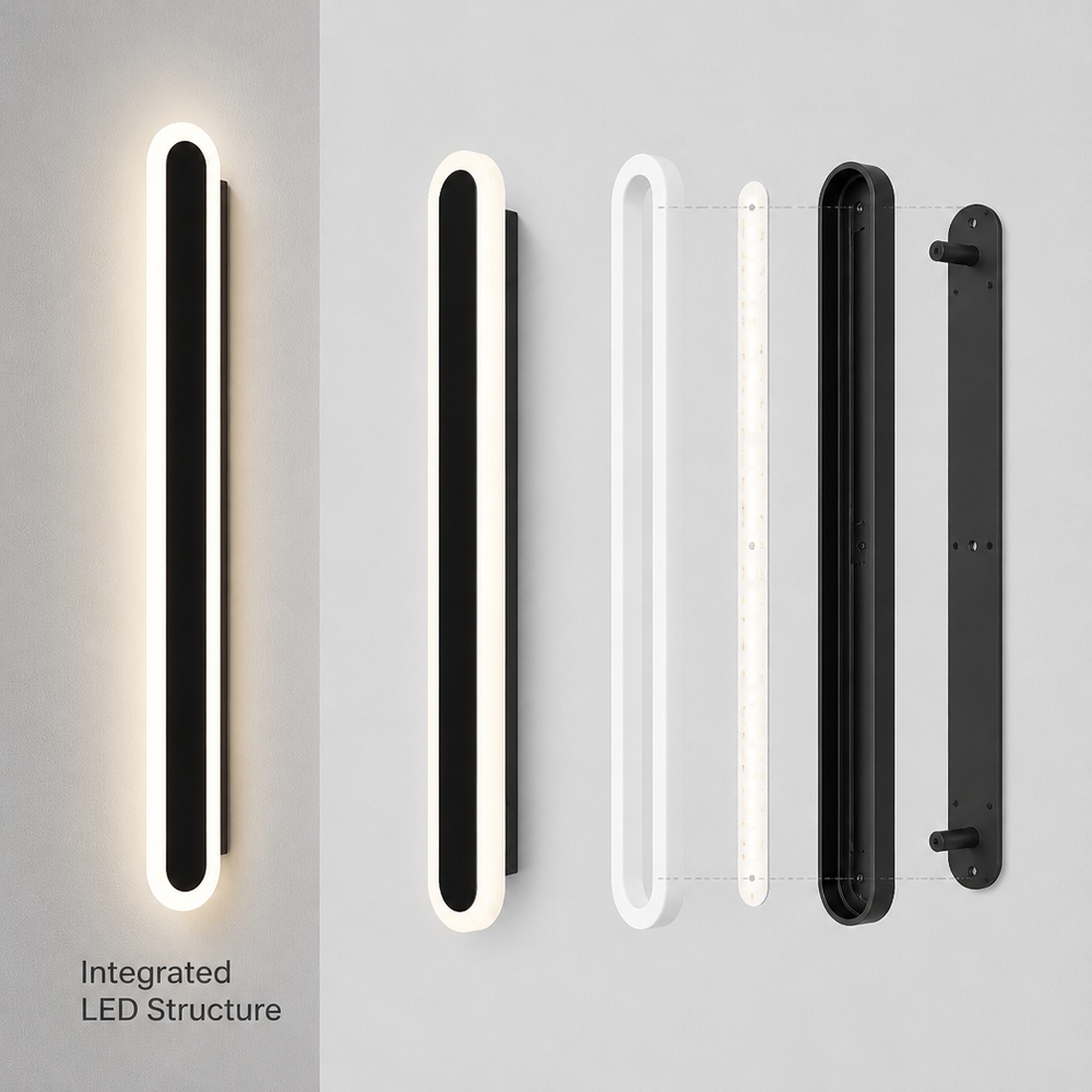 IP65 Waterproof LED Outdoor Wall Light Modern Exterior Lighting for Garden Villa Porch Courtyard Home Wall Mounted Lamp Decor