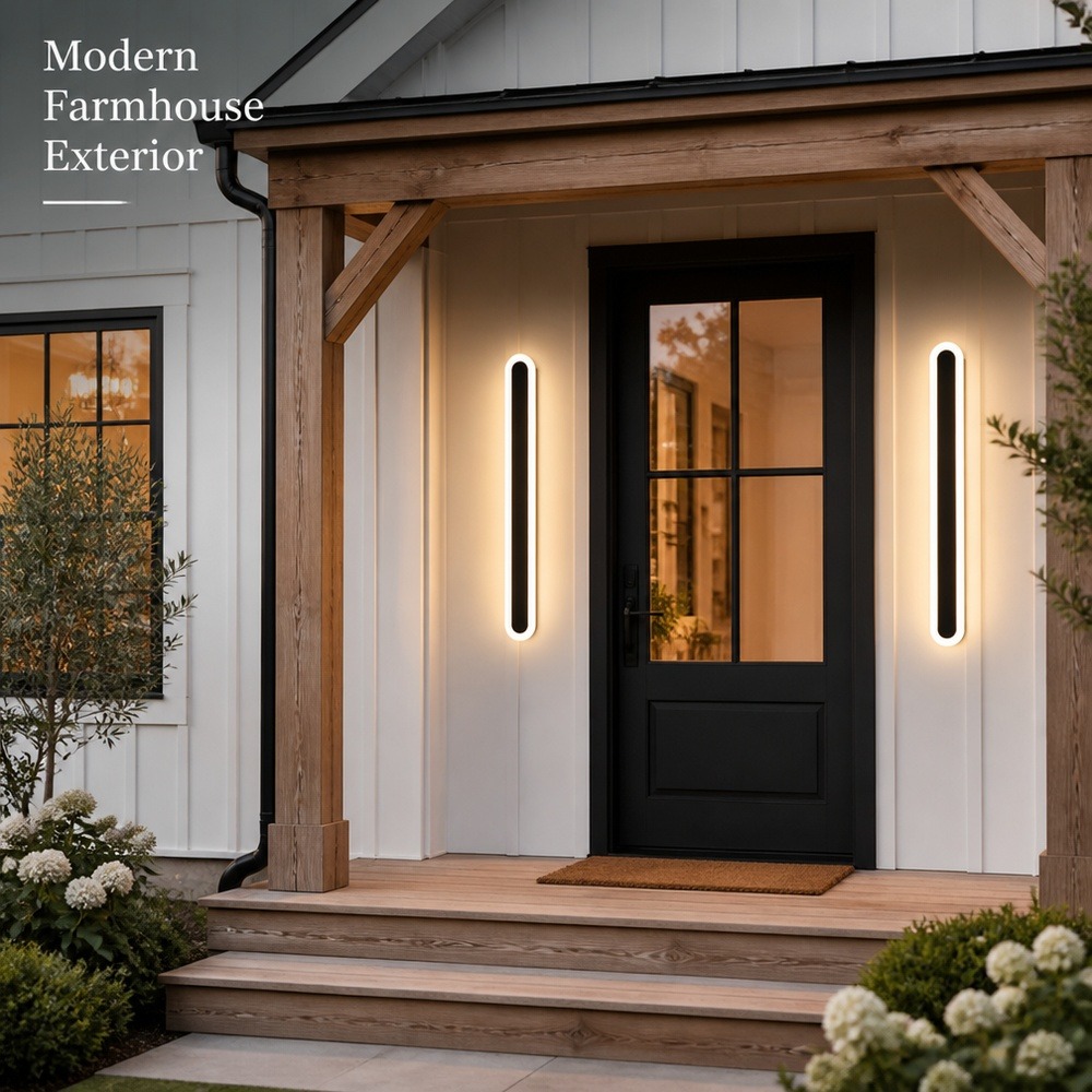 Modern IP65 Waterproof LED Outdoor Wall Light for Garden Villa Porch Courtyard Exterior Home Wall Mounted Lighting Lamp Decor