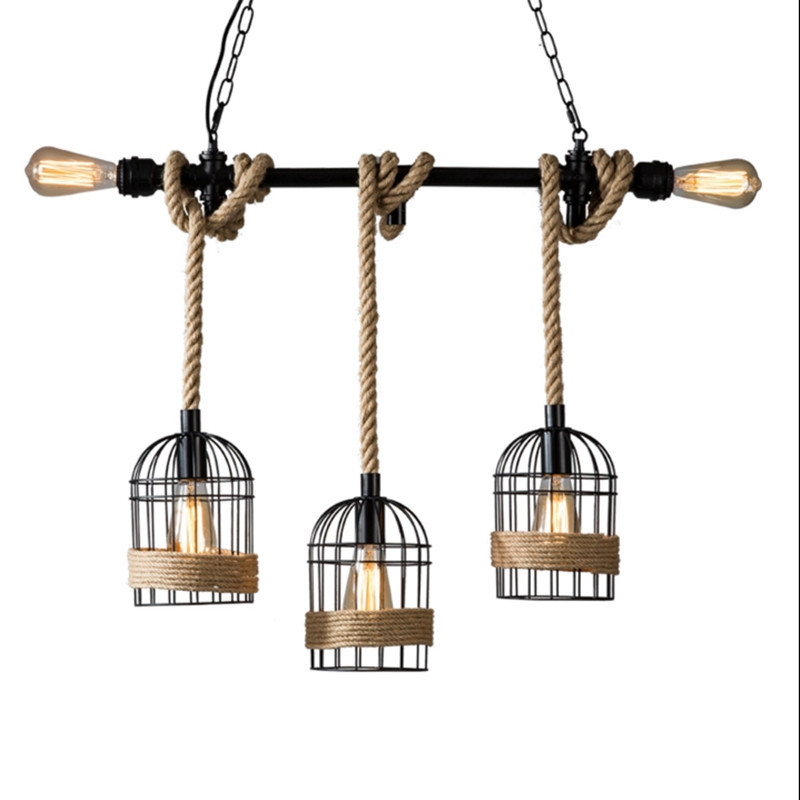 High Quality Wholesale Custom Cheap Wrought Iron Chandelier for bar Decoration