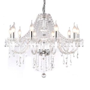 8 ARMS Crystal Chandeliers H27" X W32"