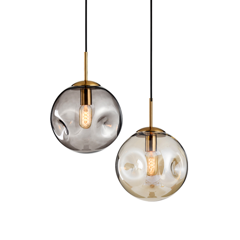 Restaurant Art Mini Round Ball Bubble Glass Pendant Light