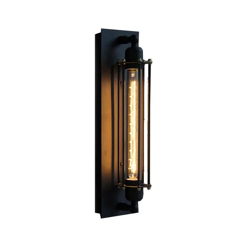 Industrial Wall Sconce Lighting Vintage Wire Cage Steampunk Lamp Edison Wall Light Fixtures